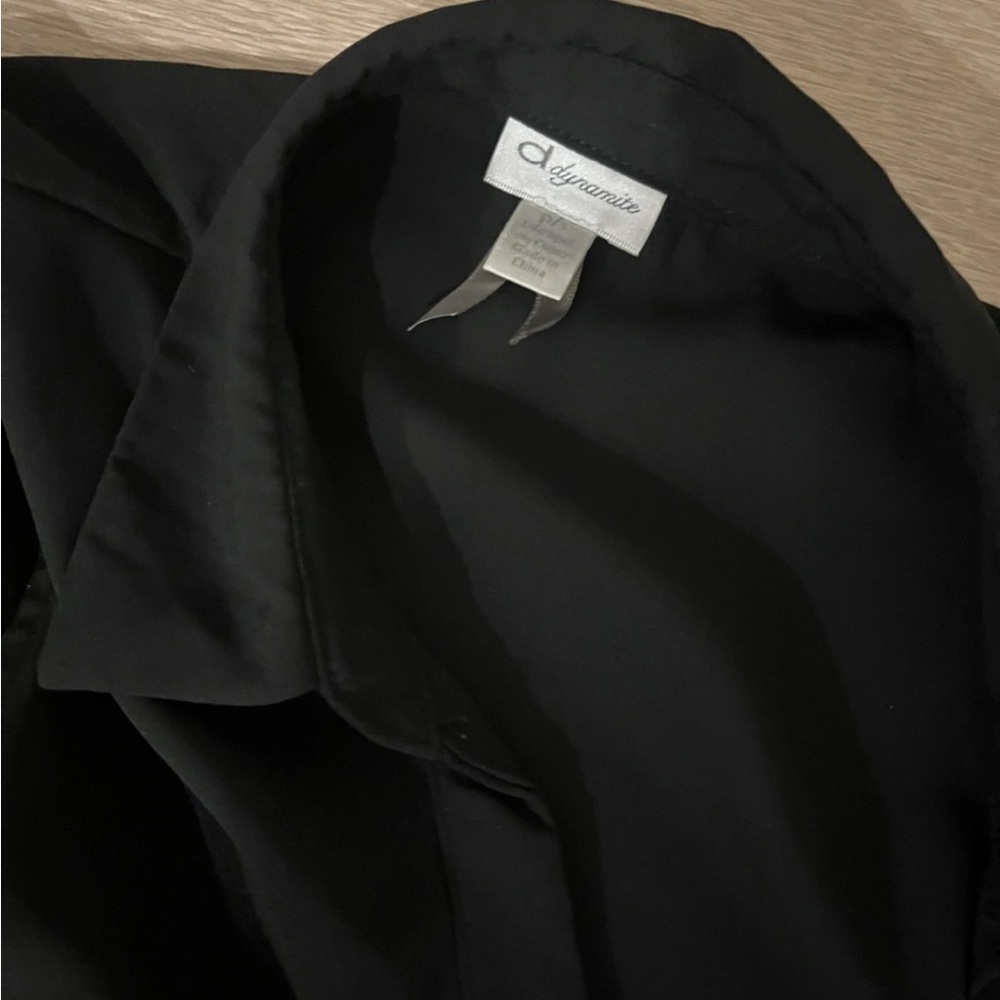 Dynamite Classic Black Collared Shirt